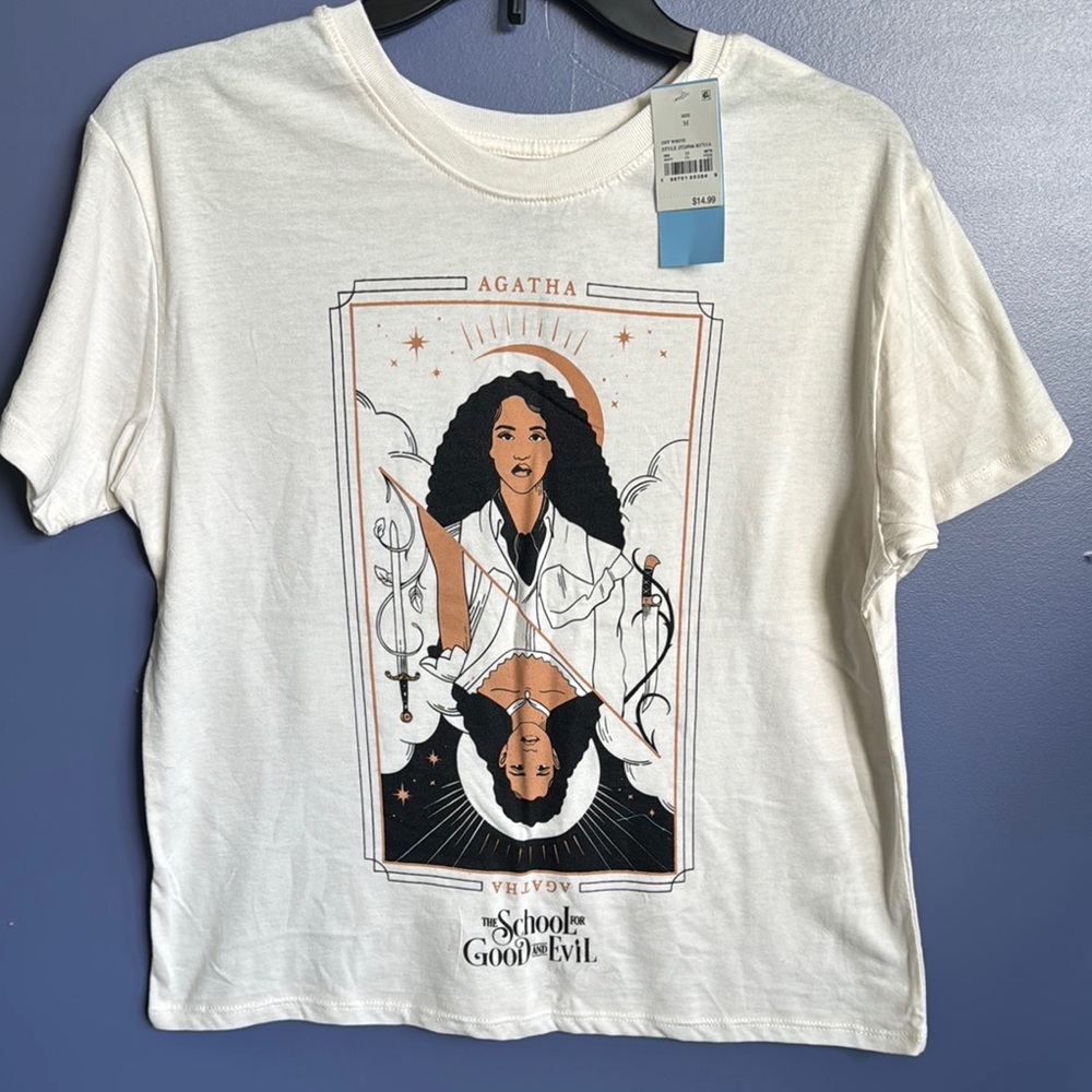 White Graphic Tee - The School for Good and Evil